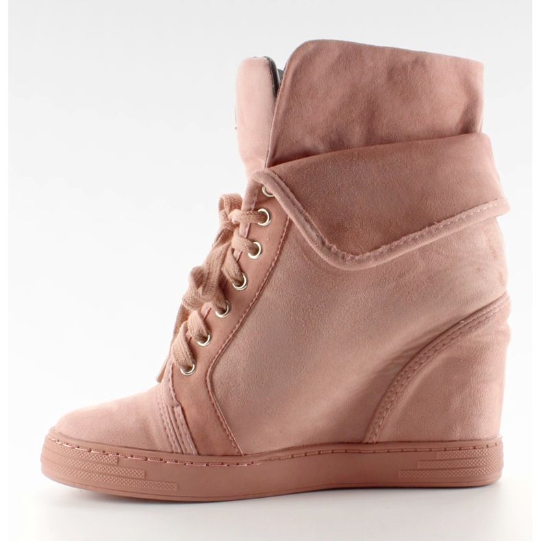 Adidași din piele de căprioară B12-22 Pink - clasa II roz 2