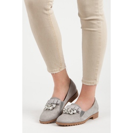 Bestelle Pantofi slip-on cu ornament gri 1