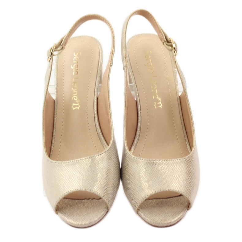 Sandale pe postul lui Sergio Leone 810 galben maro 4