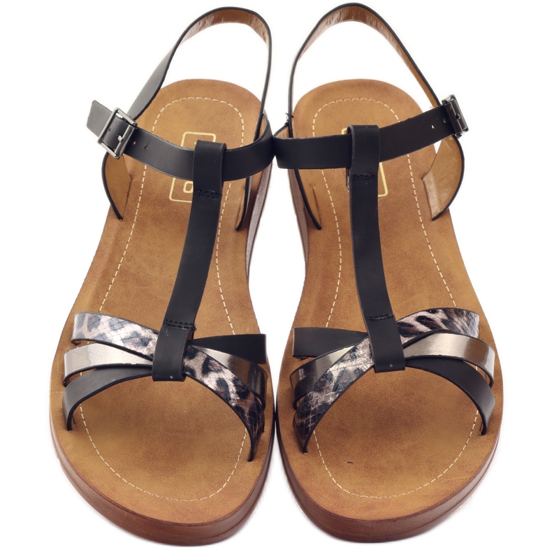 Filippo Sandale dama leopard 103 negre negru gri 4