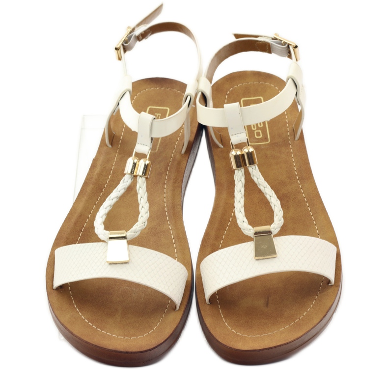 Filippo Sandale dama wz 104 alb galben 4