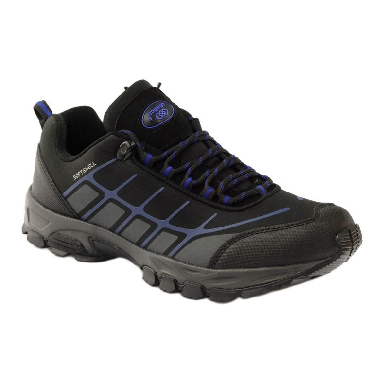 Softshell sportiv de trekking Atletico negru albastru gri 1 Softshell sportiv de trekking Atletico negru albastru gri 1