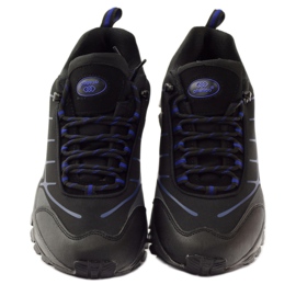 Softshell sportiv de trekking Atletico negru albastru gri 4