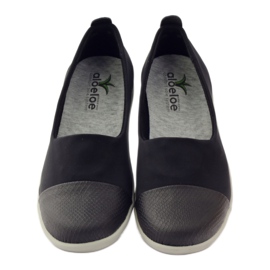 Pantofi slipon Aloeloe foarte confortabili negru 4