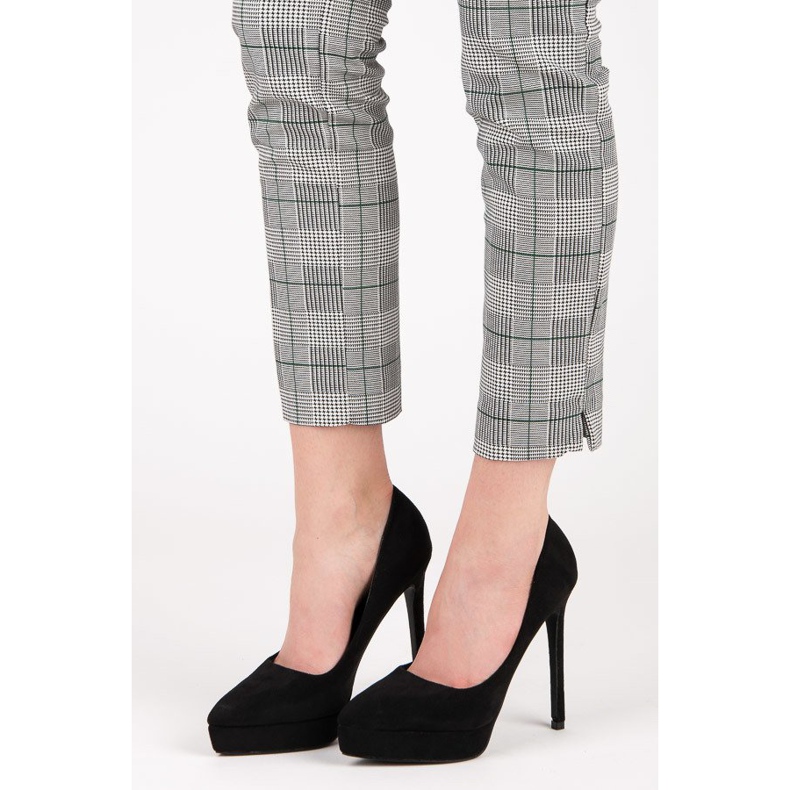 Bestelle Tocuri din piele intoarsa pe platforma negru 1