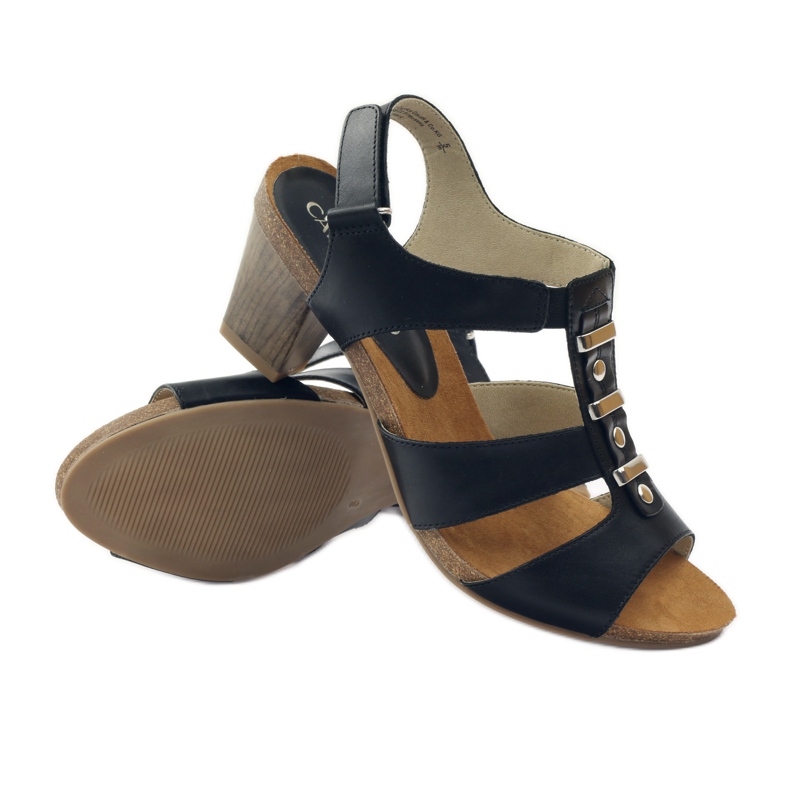 Sandale de dama cu Velcro Caprice negre negru 3 Sandale de dama cu Velcro Caprice negre negru 3