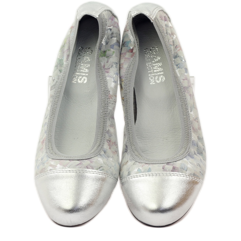 Balerini de dama elastic Gamis 1402 gri multicolor 5