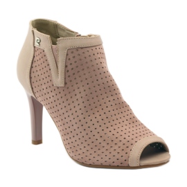 M.Daszyński Cizme ajurate cu inserție de piele Daszyński roz 1