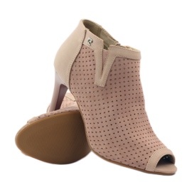 M.Daszyński Cizme ajurate cu inserție de piele Daszyński roz 3