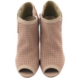 M.Daszyński Cizme ajurate cu inserție de piele Daszyński roz 4