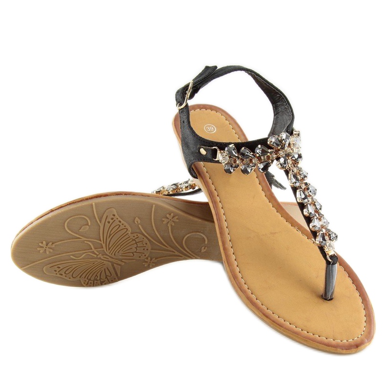 Sandale negre 9-59 negre negru 2