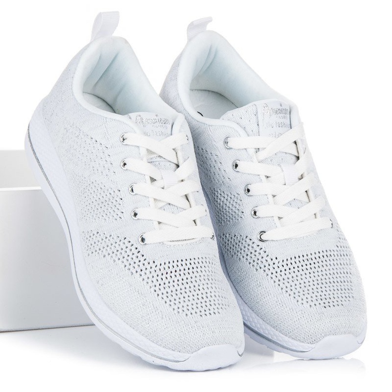 American Club Pantofi sport americani albi 1