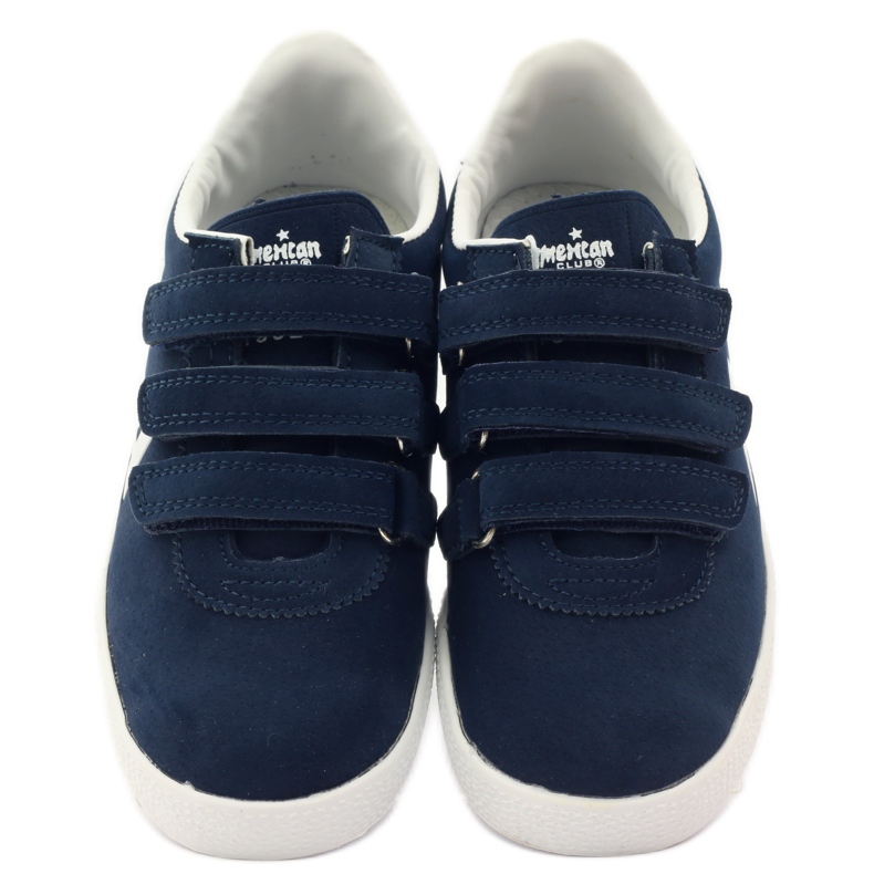 American Club Incrustație sportivă din piele americană albastru marin alb 4