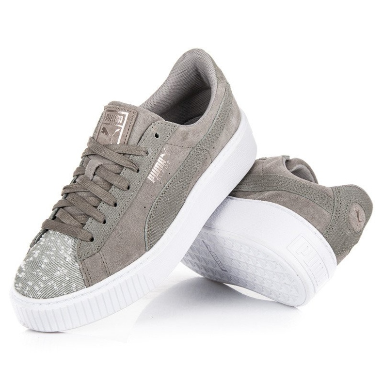 Puma Suede Platform Peblle WN`S gri 2