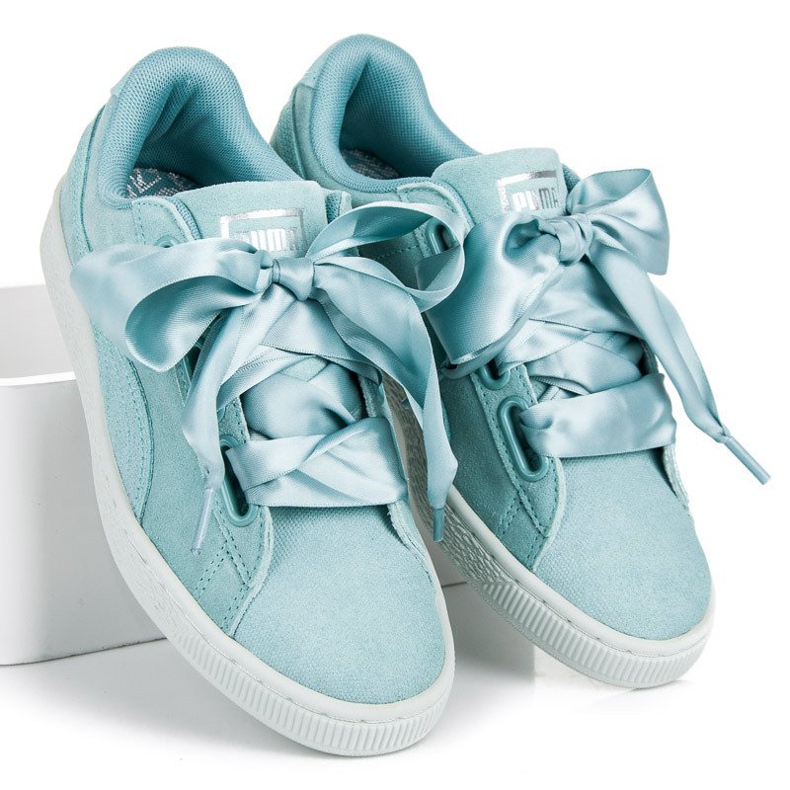 Puma Suede Heart Pebble WN`S albastru 1