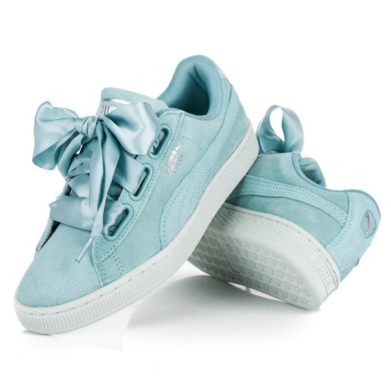 Puma Suede Heart Pebble WN`S albastru 2