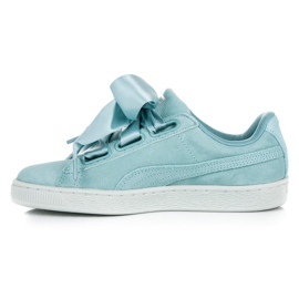 Puma Suede Heart Pebble WN`S albastru 3