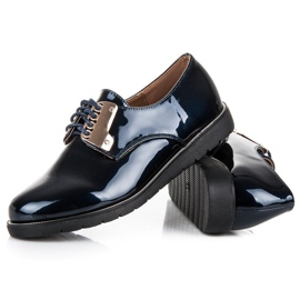 Best Shoes Pantofi comozi lacuiti albastru 2 Best Shoes Pantofi comozi lacuiti albastru 2