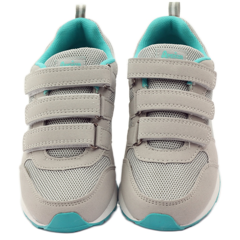 American Club Pantofi sport de talpă americană din piele verde gri 4 American Club Pantofi sport de talpă americană din piele verde gri 4