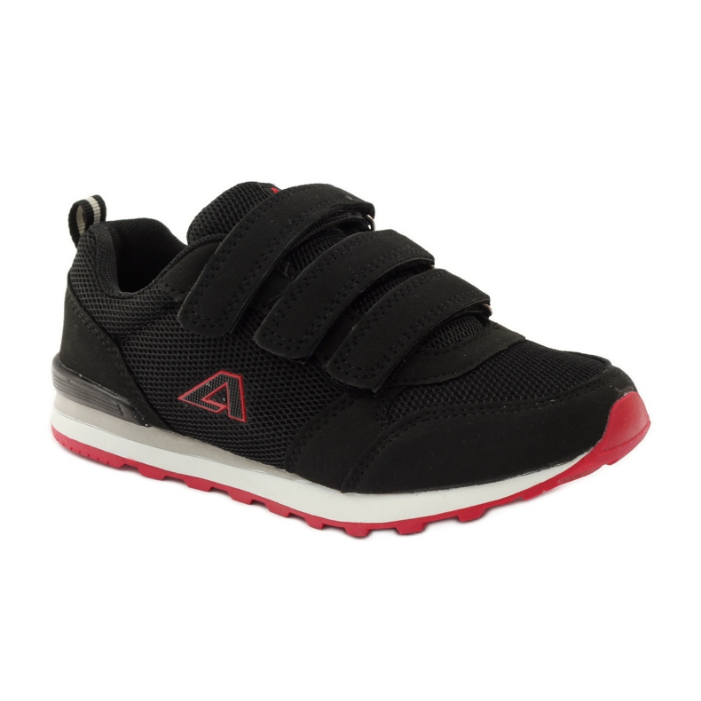 American Club Pantofi sport de talpă americană din piele roșu negru 1 American Club Pantofi sport de talpă americană din piele roșu negru 1