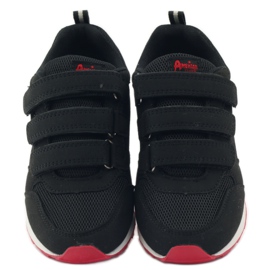 American Club Pantofi sport de talpă americană din piele roșu negru 4 American Club Pantofi sport de talpă americană din piele roșu negru 4