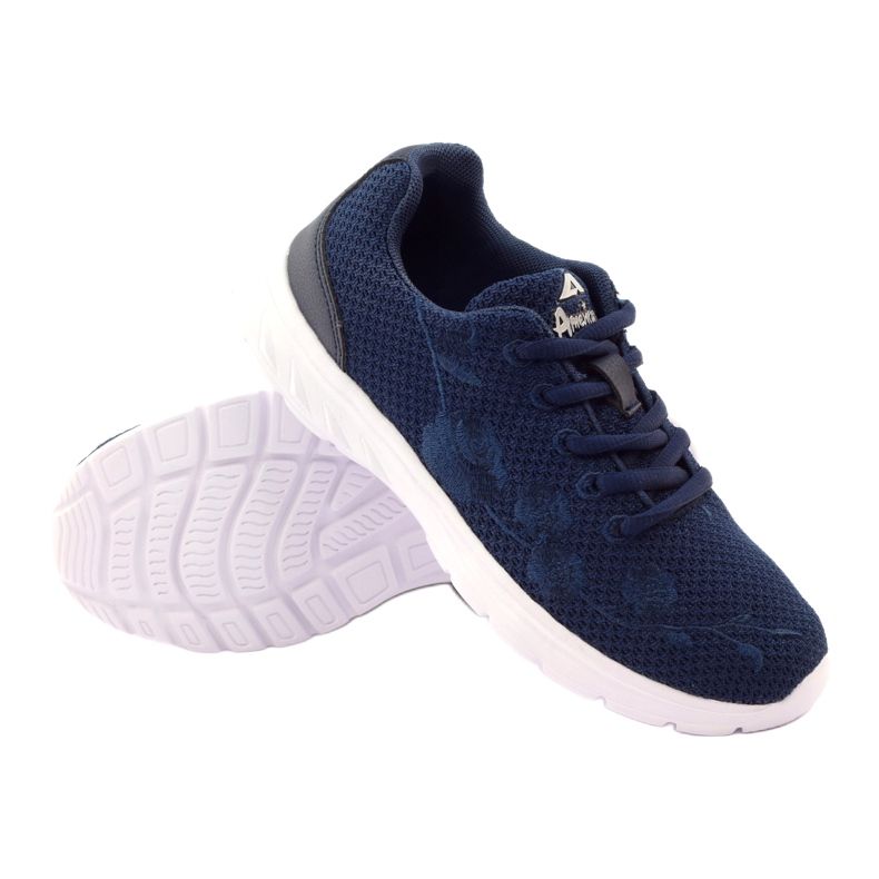 American Club Pantofi sport cu branț din piele, bleumarin albastru 3 American Club Pantofi sport cu branț din piele, bleumarin albastru 3