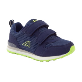 American Club Pantofi sport de talpă americană din piele albastru marin verde 1 American Club Pantofi sport de talpă americană din piele albastru marin verde 1