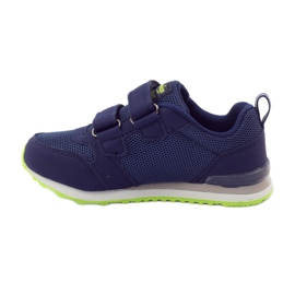 American Club Pantofi sport de talpă americană din piele albastru marin verde 2 American Club Pantofi sport de talpă americană din piele albastru marin verde 2