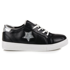 Adidași legați cu o stea negru 2