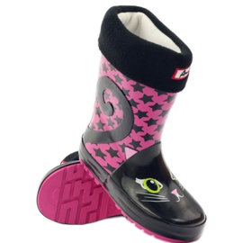 American Club Șosetă Galoshes + inserție American Kitty roz negru 3
