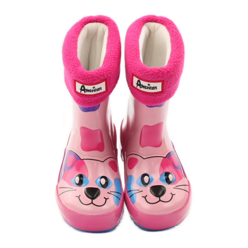 American Club Șosetă Galoshes + inserție American Kitty roz 4