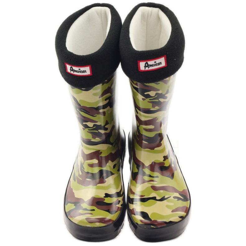 American Club Șosetă Galoshes + inserție camo americană verde maro negru 4