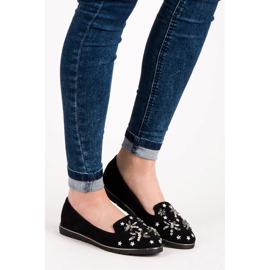 Fama Lordi din piele intoarsa cu impodobiri negru 1 Fama Lordi din piele intoarsa cu impodobiri negru 1