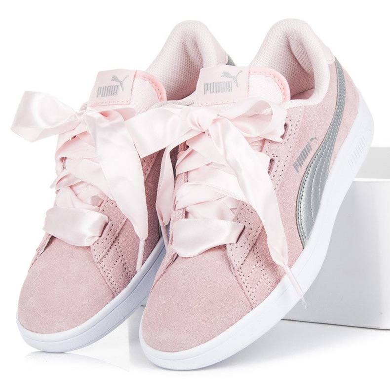 Puma smash V2 ribbon jr roz 1