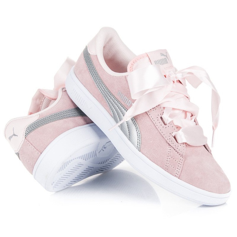 Puma smash V2 ribbon jr roz 2