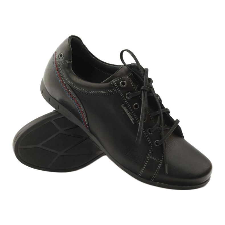 Riko Pantofi sport din piele masculi 776 Negru 3 Riko Pantofi sport din piele masculi 776 Negru 3