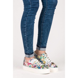 Yes Mile Adidași Legați Cu Flori multicolor 1