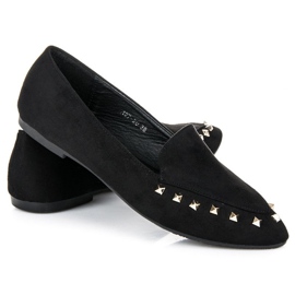 Pantofi slip-on cu crampoane negru 2