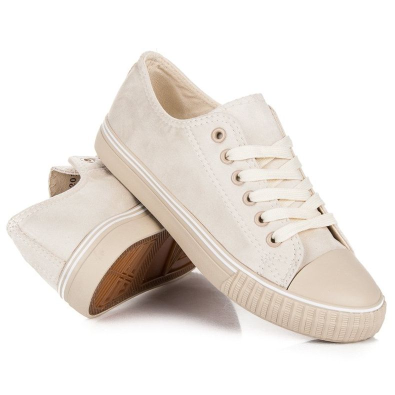 Adidași din piele de căprioară maro 2