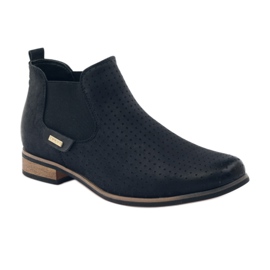 Cizme negre Filippo Jodhpur cu slip-on negru 1