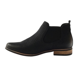 Cizme negre Filippo Jodhpur cu slip-on negru 2