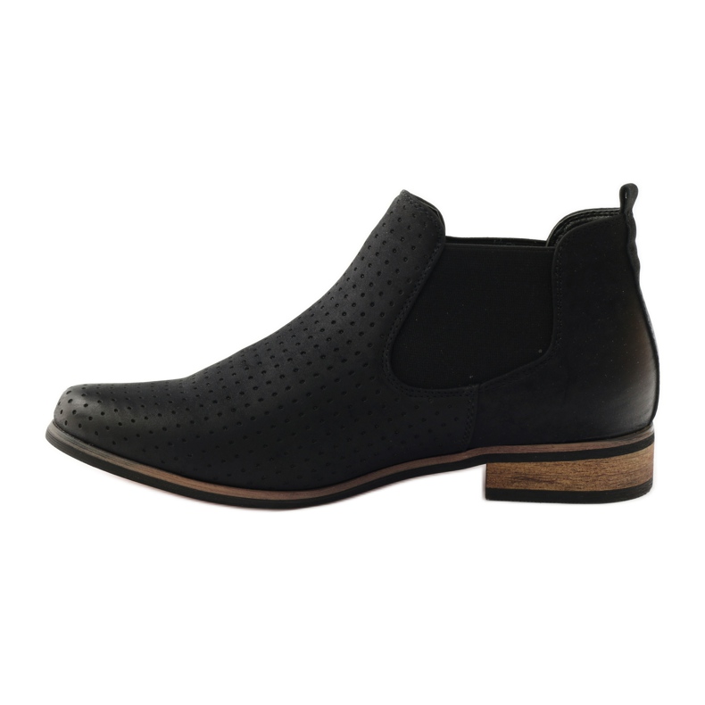 Cizme negre Filippo Jodhpur cu slip-on negru 2