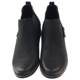 Cizme negre Filippo Jodhpur cu slip-on negru 4