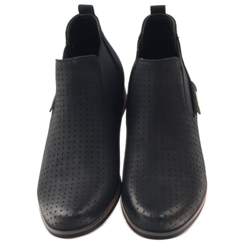 Cizme negre Filippo Jodhpur cu slip-on negru 4