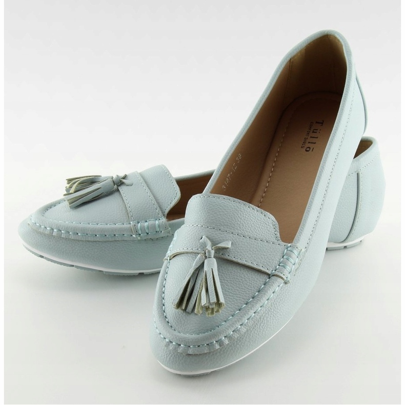Mocasini albastri pentru femei 3147 L. Albastru 1