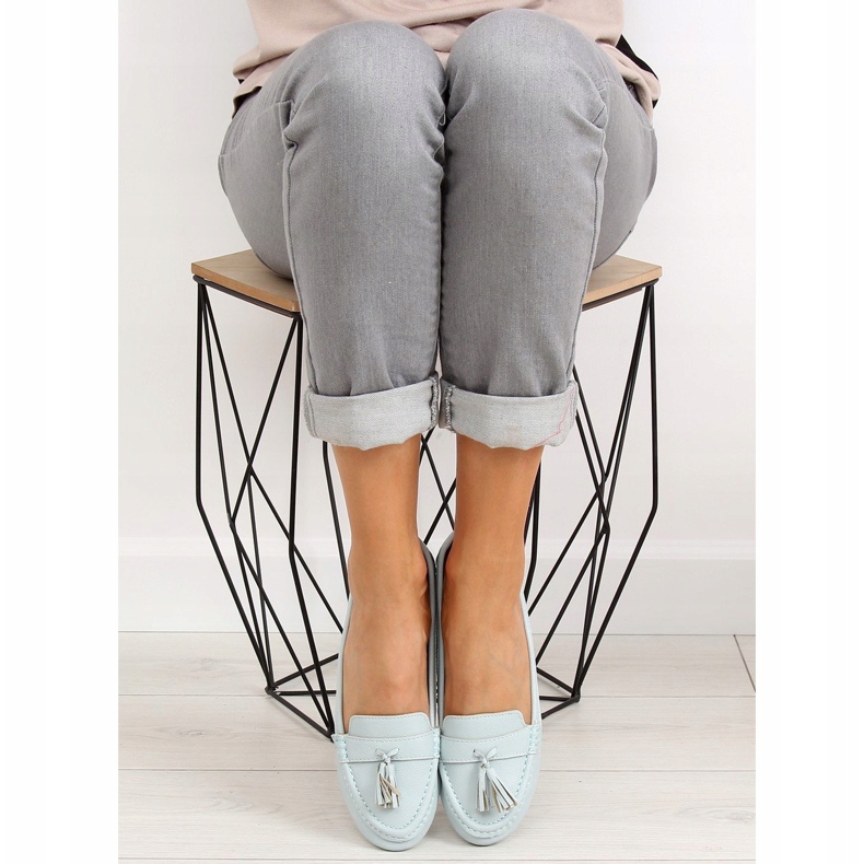 Mocasini albastri pentru femei 3147 L. Albastru 2