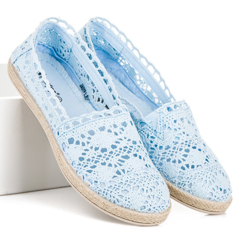 Seastar Espadrile din dantela albastra albastru 2