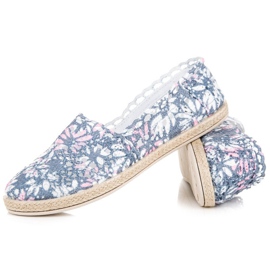 Seastar Espadrile in stil boho albastru roz 3