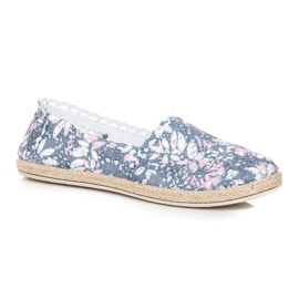 Seastar Espadrile in stil boho albastru roz 4