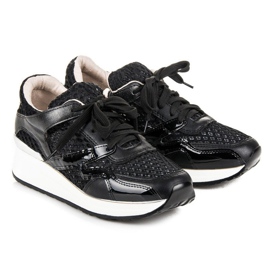 Kylie Adidași negri cu plasă negru 1